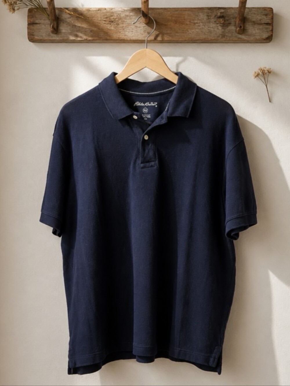 Eddie Bauer Men's Size XXL Navy Blue Short Sleeve Polo Shirt